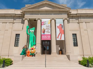 Banners to promote the Toys exhibition